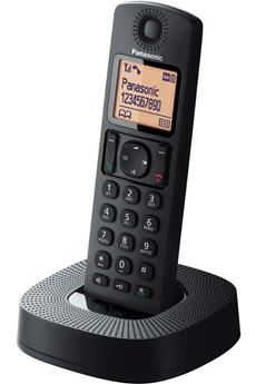 Téléphone fixe sans fil Panasonic KT-TG6823 avec répondeur - 3 combinés(Noir)  à prix bas