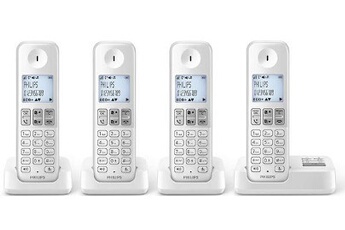Telephone fixe sans fil design retro