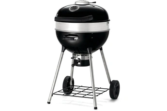 Grille en fonte émaillée rabattable et hauteur ajustable sur 3 niveaux / 4 pieds pour une bonne stabilité du barbecue / Couvercle avec charnière / Système de distribution de la chaleur vortex