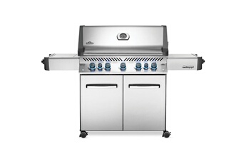 Barbecue gaz - 7 Brûleurs inox / Surface de cuisson: 94 x 46 cm / Grilles en acier inoxydable WAVET / Couvercle pivotant LIFT EASET peu encombrant