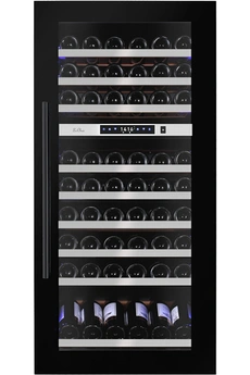 Porte triple vitrage, traitée anti-UV / alarme de température, alarme porte ouverte, fonction mémoire (en cas de coupure de courant) / Contrôle sensitif avec affichage digital LED / système anti-vibration