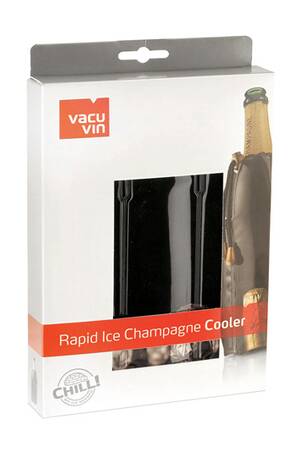VACUVIN Rafraîchisseur à Vin Argenté - Active Cooler Wine - 8