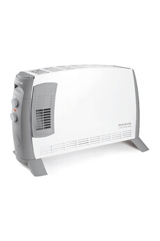 Radiateur convecteur - Puissance 2000 W / 3 intensités : 750W 1200W 2000W / Fonction turbo - Thermostat réglable / Pieds inclus, Poignée de transport