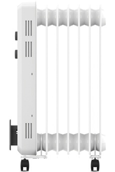 3 allures de chauffe : 600 W / 900 W / 1500 W / Puissance 1500 W / 7 éléments chauffants / Facile à transporter grâce à sa poignée et ses 4 roues