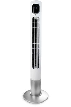 Ventilateur colonne - Oscillation 70° / 3 vitesses - Télécommande / Timer de 1 à 12h / Mode nuit- Afficheur LEDVentilateur colonne - Oscillation 70° / 3 vitesses - Télécommande / Timer de 1 à 12h / Mode nuit- Afficheur LED