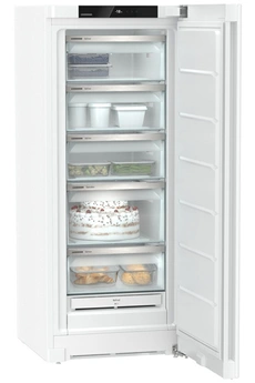 Volume 200 L - Dimensions (H-L-P) 145.5 x 59.7 x 67.5 cm - Classe E - 36db / Froid ventilé NoFrost / Autonomie 16 H - VarioSpace / Ecran tactile - porte réversible