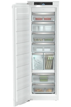 Volume 213 L - Dimensions : (H-L-P) 185.5x59.7x67.5 cm - Classe D - 33db / Froid ventilé NoFrost - Frost Protect / Écran Touch & Swipe - SoftSystem / Fabrique à glaçons IceTower - Connect SmartDeviceBox
