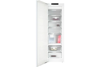 Encastrable - Volume 213 L - Dimensions : (H-L-P) 177x55.9x54.6 cm - Classe D - 33db / Froid ventilé NoFrost / Fabrique à glaçons automatique (IceMaker) / Fixation de porte par charnière