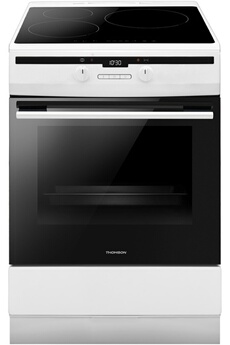 Largeur 60cm - Induction / 3 foyers induction / Four chaleur tournante - 77L / Nettoyage pyrolyse