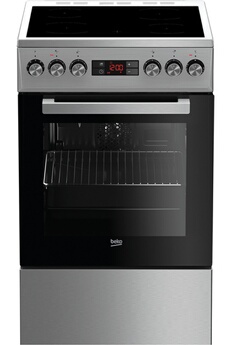 Largeur 50 cm - Table vitrocéramique / 4 foyers jusqu'à 1700 W / Capacité du four 55 L - Nettoyage vapeur / Tiroir de rangement - Multifonction - Chaleur brassée