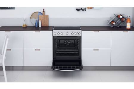 Cuisinière Vitrocéramique Indesit IS67V5PCX/E - Plaques Lisses Et Design Moderne