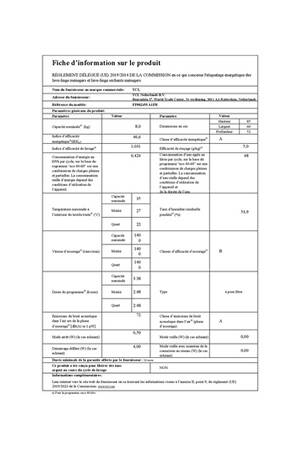 Lave-linge hublot Tcl FF0824WA1FR