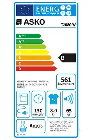 Sèche-linge à condensation Asko T208C.W | Darty