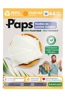 Paps feuilles de lessive solubles eco friendly parfum agrumes *44 - vue 2