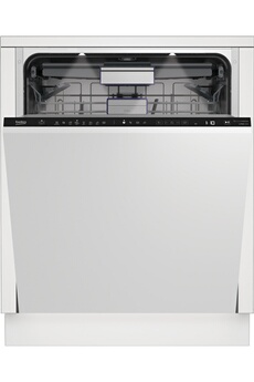 Encastrable - Largeur 60 cm (15 couverts) - 38 dB - Classe énergétique C / Consommation d'eau 9,9 L/cycle / Départ différé de 30 min. à 24 heures / LedSpot : témoin lumineux projeté au sol / Séchage SelfDry - Programme rapide - CornerIntense