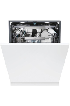 Encastrable - Largeur 60 cm (14 couverts) - 44 dB - Classe énergétique A / Consommation d'eau 9,5 L/cycle / Départ différé de 1h à 23 heures - Indicateur de fin de cycle / Maxi-cuve - Panier Supérieur réglable - Floor Light
