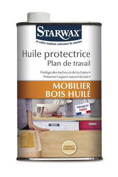 Produits d'entretien maison Starwax Huile protectrice pour plan de travail en bois huilé - 500ml