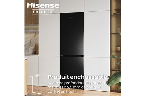 Réfrigérateur congélateur en bas Hisense FreshFit RB5K330GSFD - RB5K330GSFD | Darty