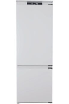 Capacité XXL : le combiné 70 cm offre un volume net notal de 400 litres soit la 1ère capacité du marché avec plus de 30% de capacité supplémentaire que sur un modèle encastrable niche 194 cm / Air Brassé dans le réfrigérateur : un entilateur assure la circulation de l'air et préserve ainsi l'homogénéité de la température de la cavité pour une meilleure conservation de vos aliments