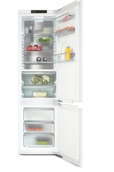 Volume 274 L - HxLxP : 193.8 x 55.9 x 54.6 cm - Classe C - 33 dB / Réfrigérateur 204 L à froid brassé (Dynacool) - Dégivrage automatique / Congélateur 70 L à froid ventilé (Nofrost) - Sans givre / Fixation de l'habillage sur charnières pentographes