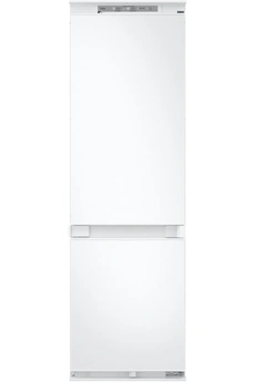 Volume 264 L - Dim. HxLxP : 177.5 x 54 x 55 cm - Classe E - 35 dB / Réfrigérateur à froid ventilé 190 L - Dégivrage automatique / Congélateur à froid ventilé (NoFrost) 74 L - Sans givre / Fixation de l'habillage sur glissières
