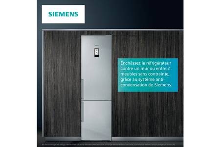 Réfrigérateur Congélateur En Bas Siemens KG39NXXEB BlackSteel ...