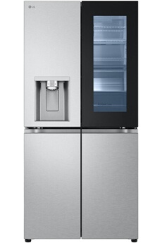 Volume 508 L - Dim. HxLxP : 178,7 x83,5 x73 cm - Classe E - 40 dB / Réfrigérateur à froid ventilé 288 L / Congélateur à froid ventilé 220 L / Technologie InstaView - Distributeur d'eau, glaçons, glace pilée