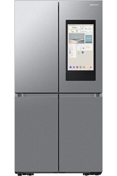 Volume 636L - Dimensions : (H.L.P) 183x 91.2x 72.3 cm - Classe E - 37db / Froid Ventilé Plus Technologie TripleCooling 386 L / Congélateur à dégivrage automatique 250 L / Tablette tactile Family Hub avec AI Vision - Double fabrique de glace - Zone convertible