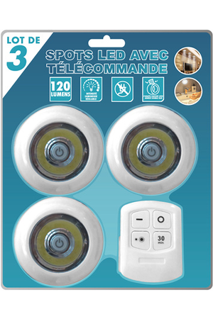 TELECOMMANDE 3 SPOTS
