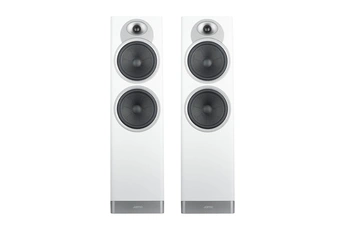 Enceintes colonne Dolby Atmos / Bass reflex 2 voies à l'avant - 2 voies Atmos au dessus / Puissance admissible 120 watts / Réponse en fréquence (±3 dB) 67 Hz - 21 kHz