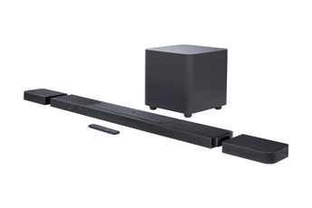 Véritable son surround Dolby Atmos, DTS:X et MultiBeam / Haut-parleurs surround détachables et caisson de basses sans fil / Puissance de sortie de 1170 W / Connexion Wi-Fi intégrée avec AirPlay et Chromecast built-in