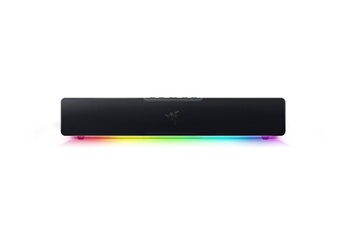 Barre de son pour PC avec haut-parleurs large bande / Alimentation et transmission audio par USB Type-C / Bluetooth 5.0 / Alimenté par Razer ChromaT RGB