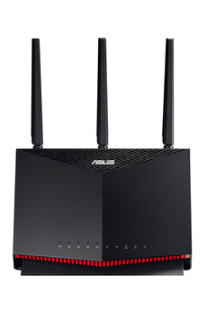Wi-Fi 6 nouvelle génération : vitesses de connexion jusqu'à 5700 Mb/s grâce à la norme 802.11ax et canaux de 160 Mhz / Mode Gaming Mobile : réduction des latences pour les jeux lancés sur les appareils mobiles via l'application ASUS Router / Vitesses filaires/sans fil à 2 Gb/s : connexion WAN agrégée de 2 Gb/s, port 2.5 Gb/s filaire et Wi-Fi 6 / Compatibilité ASUS AiMesh : création d'un réseau maillé aux connexions fluides avec plusieurs routeurs compatiblesWi-Fi 6 nouvelle génération : vitesses de connexion jusqu'à 5700 Mb/s grâce à la norme 802.11ax et canaux de 160 Mhz / Mode Gaming Mobile : réduction des latences pour les jeux lancés sur les appareils mobiles via l'application ASUS Router / Vitesses filaires/sans fil à 2 Gb/s : connexion WAN agrégée de 2 Gb/s, port 2.5 Gb/s filaire et Wi-Fi 6 / Compatibilité ASUS AiMesh : création d'un réseau maillé aux connexions fluides avec plusieurs routeurs compatibles