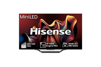 Ecran Mini LED QLED 164 cm (65") - 4K / 120Hz / 144Hz (VRR) / 240Hz (HSR) / Smart TV Vidaa U7.6 / 4 HDMI - 2 USB