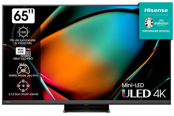 Ecran 165 cm (65") - 4K UHD / Mini LED - Dalle 144 Hz native / Dolby Vision IQ + Atmos / 4 HDMI - 2 USBEcran 165 cm (65") - 4K UHD / Mini LED - Dalle 144 Hz native / Dolby Vision IQ + Atmos / 4 HDMI - 2 USB