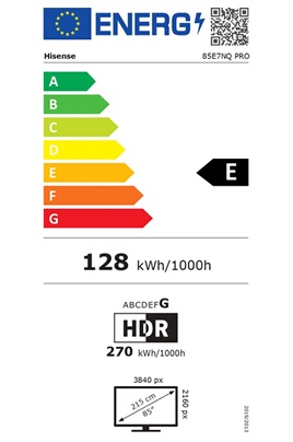 85E7NQ Pro Qled Dolby vision & Atmos 144HZ 4K 215cm 2024