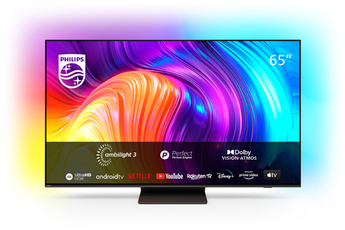 Ecran 164 cm (65") - 4K UHD / Ambilight - Moteur P5 Perfect Picture / Android TV - Dolby Vision et Dolby Atmos / 4 HDMI - 2 USBEcran 164 cm (65") - 4K UHD / Ambilight - Moteur P5 Perfect Picture / Android TV - Dolby Vision et Dolby Atmos / 4 HDMI - 2 USB