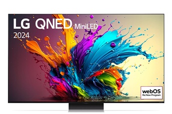 Ecran 164 cm (65") - 4K UHD / Technologie QNED Mini LED / WebOS 24 - Intelligences Artificielles / Dolby Vision IQ et Atmos - 4 HDMI - 2 USB