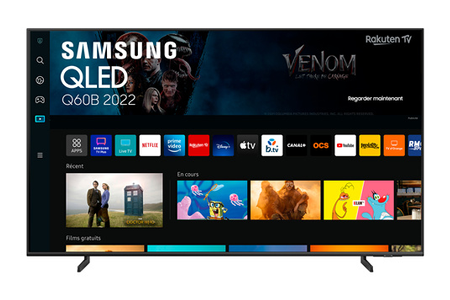 TV LED Samsung QLED 75'' QE75Q60B 4K UHD Noir