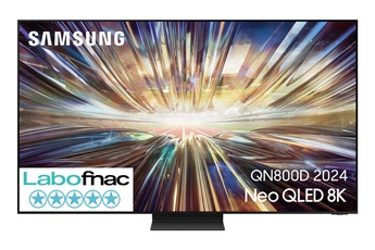 Ecran Neo QLED 165 cm (65") - 8K - Processeur NQ8 AI Gen3: Améliore vos contenus grâce à l'IA / Intégration: Boîtier déporté One connect ultra fin et intégré - Fluidité: 4 ports HDMI 2.1 / 4K 165Hz / Dolby Atmos sans-fil - Système Audio Q-symphony - OTS (Object Tracking Sound) - 70W - 4.2.2CH / Gaming hub - Applications TV opérateurs Télécom exclusives