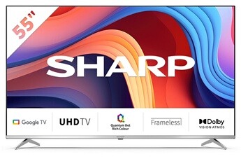 Ecran 139 cm (55") - 4K UHD / Google TV / HDR10 - HLG - Dolby Vision / 4 HDMI - 2 USBEcran 139 cm (55") - 4K UHD / Google TV / HDR10 - HLG - Dolby Vision / 4 HDMI - 2 USB