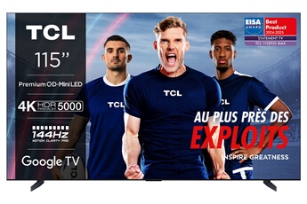 Tcl - 115X955 Max QD Mini-LED Dolby Vision & Atmos Onkyo 6.2.2 144Hz 4K 292cm 2024