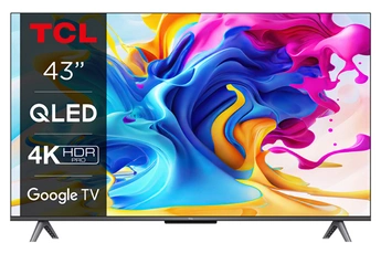 Ecran QLED 109 cm (43") - 4K UHD / HDR multi-format - Dolby Atmos / Google TV - Game Master / 2 HDMI - 1 USB