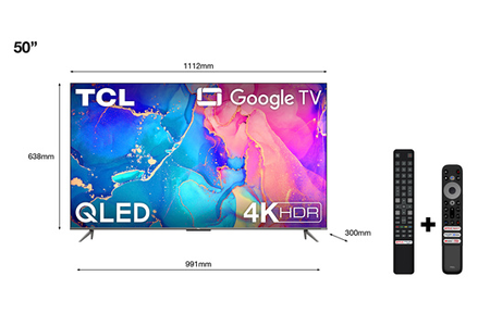 TCL 50C635 50インチ4K液晶スマートテレビ2022年9月6日購入