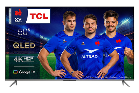 TV LED Tcl 50C735 QLED 4K Ultra HD - Google TV - Game Master -