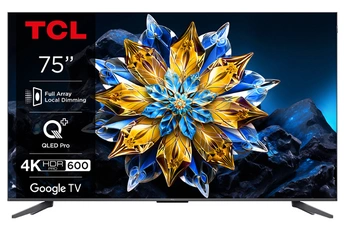 Ecran QLED 190 cm (90") - 4K UHD / Google TV - Full Array Local Dimming / Onkyo Dolby Atmos - Game Master 3.0 / 3 HDMI - 1 USB