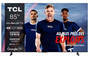Tcl - 85C89B QD Mini-LED Dolby Vision & Atmos Onkyo 2.2.2 144Hz 4K 215cm 2024