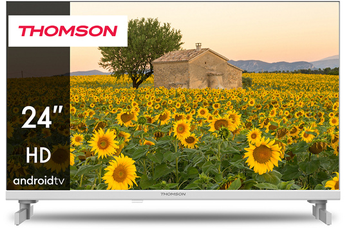 TV LED Thomson 24HA2S13CW HD 61cm Android TV Blanc