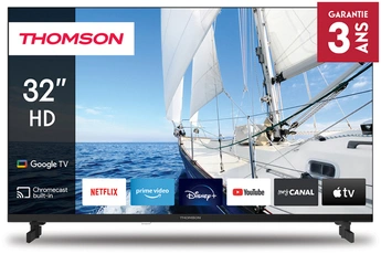 Ecran 80 cm (32") - HD 720p / Google TV / Télécommande premium rétroéclairée / 3 HDMI - 2 USB