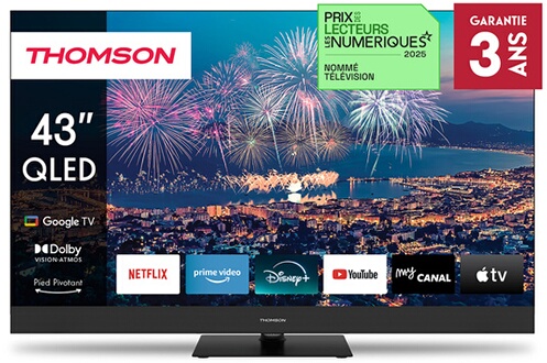 43QG6C14 Qled Plus barre de son intégrée 108cm 4K 2024